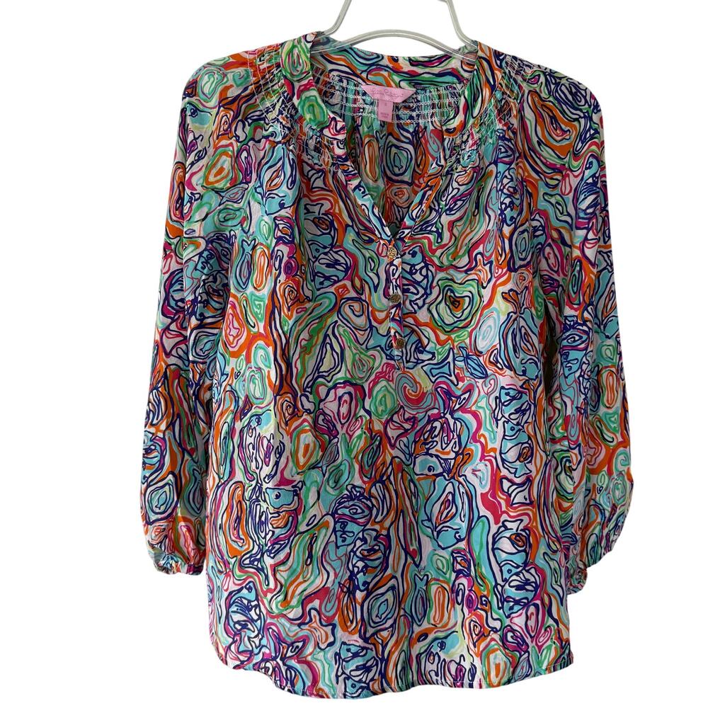 Lilly Pulitzer Size S Silk Blouse